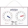 Photect Contatore di Punti Petanque Club, Accessorio Petanque | 30 x 20 cm Segnapunti per Petanque da Interno/ Esterno, Legno, Idea Regalo per Giocatori di Petanque Compleanno, Natale