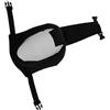 MALUGOGO Maschera Protettiva Viso V3 in Rete Metallica Nera | Acciaio, Oxford Cloth e Mesh Cloth, Portatile, Copertura Totale, per Outdoor Sports e Paintball