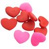 TOYANDONA Smorzatore in Silicone 10 Pezzi a Cuore per Racchetta da Tennis | Forma a Cuore, Adatto alle Corde della Racchetta, Rosso e Rosa, per Partita e Controllo