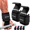 MERCURYAL Ganci per sollevamento pesi - Imbottitura da polso in neoprene da 7 mm - Impugnature per palestra - Polsiere Hook Straps - Accessori palestra per sollevamento pesi