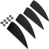 NUOBESTY Pinna Centrale per Sup e Kite Surfboard, PVC Nero | Accessorio per Tavole, Forma Idrodinamica, Riduce L'attrito, Uso Competitivo e Ricreativo