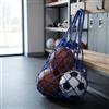 Generic Resistente borsa a rete da basket con coulisse in nylon blu per sport all'aria aperta allenamento e stoccaggio palla
