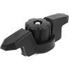 DEARMAMY Galloccia Marina Multifunzione in Nylon Nero per Kayak e Barca | Supporto Robusto, Resistente All'usura, Uso Semplice, Base Stabile, per Accessori Nautici e Ancoraggio