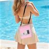 Generic Borse da spiaggia per donne e uomini Borsa a tracolla impermeabile per cellulare da viaggio, Rosa, Medium