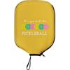 predolo Custodia per Pickleball Morbida, Motivo Palline da Pickleball Multicolori, Giallo