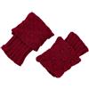 RNXRZANK Scaldamuscoli Donna Jacquard Invernale, rosso vino, taglia unica | Un paio - taglia unica - per autunno inverno - fibra acrilica - cucitura punta a macchina - per l'eleganza - per il comfort