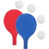 Sosoport Set Racchetta da Ping Pong per Principianti in Plastica | Colori Vivaci, Bordi Arrotondati e Presa Facile, per Allenamento Indoor e Sport di Famiglia