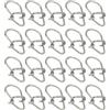 Generic Confezione da 50 clip da pesca in acciaio inox, a cambio rapido, per esche da pesca, kit per attrezzatura da pesca d'acqua dolce e salata (1,4 x 0,8 cm)