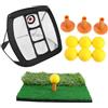 Toddmomy Nylon Rete Nero da Pieghevole Allenamento Portatile in Golf | Pratica All'aperto e Partite Amichevoli, Struttura Stabile, Migliora Precisione a Corto Raggio