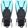 DEARMAMY 2 Pezzi Pinne da Immersione Regolabili in Silicone Taglia 34-38 Blu | Design Flessibile e Compatto, Riduce la Resistenza, Si Indossa Calzari, Facile da Trasportare