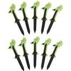 NAMOARLY 10 Pezzi Tee da Golf in Plastica Tee Golf Plastica 10° Inclinazione Verde PC e TPR Pratica Indoor per Principianti