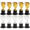 SOESFOUFU 10 Pezzi Mini Coppa in Plastica ABS Decorativa | Banchetti Sportivi e Aule, Design Creativo e Luminoso, Piccolo Formato, Oggetto Premio