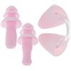 ULTECHNOVO Set Tappi Nasali per Nuoto in Silicone PVC Rosa | Sport Acquatici e Allenamento in Piscina, Morbido e Portatile, Pratica Scatola da Viaggio