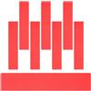Abaodam 8 Pezzi Marcatori da Campo in PVC Rosso Antiscivolo per Allenamento | Sbavature, Resistenti Agli Strappi, per Pavimento e Campo da Gioco, Set di Segnalazione