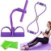 ZHYTUAL Set da 3 Fasce Elastiche per Home Fitness Stretcher per Gambe Pedal Trainer e Fascia a 8 per Allenamento Completo, Yoga, Pilates e Fisioterapia