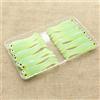 Generic 20 pezzi Glow in The Dark Forked Tail Soft Plastic Bass Walleye, 5,6 cm | Esche da pesca fosforescenti per uso in acqua dolce o salata, kit di esche per pesca notturna spigola, crappie e trota