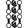 ibasenice 8 Pezzi Clip per Boccaglio per Cinturino Maschera, Porta Cinturino Maschera Subacquea in Silicone e ABS, Nero, per Adulti, Installazione Rapida, per Snorkeling e Immersioni