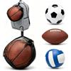 Generic Borsa a rete singola per palloni con tasca con cerniera e coulisse, adatta a zaini, per basket, calcio, pallavolo, palestra