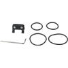 Yhenlovtt Supporto per reggisella in PVC, colore: nero | Adatto per bici da strada, montagna, pieghevoli, sicure per fissaggio a doppia vite, materiale PVC, finitura nera