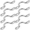 POPETPOP 8 Pezzi Maniglia ad Arco per Yacht in Acciaio Inox, Argento | Kayak e Barca, Uso in Rigging e Tende, Resistente alla Ruggine, Lunga Durata