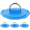 MOBUTOFU 4 Pezzi d Ring Patch per Paddleboard, Deck per Kayak, Toppa PVC Blu, Metallo, Fissaggio Leggero per Surfboard e Kayak, Principianti, e Outdoor