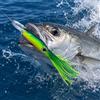 Generic 1 confezione di esche artificiali a lento affondamento a forma di calamaro luminoso a forma di polpo esca lunga per pesca in acqua salata offshore, 04