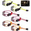 TESSTSY 6 Pezzi Clip Pantaloni da Bicicletta, Catarifrangenti Running Fasce | Catarifrangenti Bande, Braccialetti Riflettenti, Fascia Catarifrangente, per Ciclismo, Corsa, Corsa Notturna, Caviglia, Polso