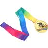 Beaupretty Medaglia Campione Ciclismo 1 Pezzo in Lega di Zinco per Gare | Finitura Oro, Superficie Antigraffio e Dettagli Incisi, Nastro da Collo Incluso, per Squadre e Cerimonie