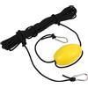 DEARMAMY Boa Galleggiante per Ancora in Nailon PVC per Barca e Kayak | Compatto, Facile da Riporre e Trasportare, Aiuta a Non Perdere Accessori, Colore Giallo