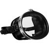 Alipis Maschera Subacquea Integrale per Uomo, Vetro Temperato Nero | Nuoto e Immersioni, Fit Confortevole e Aderente, Vista Estesa, PVC e Acciaio Inossidabile
