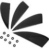 ULTECHNOVO Pinna per Tavola Sup Staccabile in PVC Nero per Sport Acquatici | Design a Divisione Idrica ad Alta Efficienza, Riduce L'attrito, per Tavole Sup e Kite Surfboards