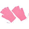 TOYANDONA Moffole Riscaldate senza Dita 5v in Filato di Lana Rosa | Unisex, per Ciclismo e Tv, Stile Elegante, Efficienza Termica 99,9%, Versione USB