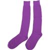 Depisuta Calze da Scherma, 1 Paio di Calze da Scherma in Cotone Viola Calze Lunghe Sportive Traspiranti ed Elastiche Calze Alte al Ginocchio ispessite per Bambini e Adulti Unisex