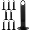 ULTECHNOVO 8 Pezzi Supporto Portatile per Dischi Logo e Piastre Base | PP Nero, Design Multiuso e Capiente, per Campi e Sessioni di Calcio