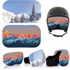 KARELLS 2 Pezzi Copertura per Occhiali da Sci/Snowboard, Copri Maschere da Sci Portabilità, Copertura in Microfibra per Protezione Lenti, Antigraffio e Polvere per Viaggio e Après-Ski