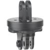 Posheliox Adattatore di montaggio per videocamera per bici | 49 mm, per computer Garmin, lega di alluminio di qualità e plastica, connessione stabile per ciclismo, smontaggio rapido e