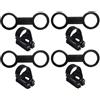 BESPORTBLE 8 Pezzi Clip per Boccaglio in Silicone e ABS, Ricambio per Maschera da Snorkeling, Nero, per Adulti, Accessorio per Immersione e Snorkeling, Supporto per Attrezzatura Subacquea