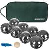 KRUZZEL Set di bocce 8 con accessori per attività all'aperto Motivi incisi Coperchio 22915