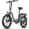 Antgooat F20 Pro - Bicicletta elettrica pieghevole | Batteria da 36 V e 20 Ah, autonomia di 100 km, cambio Shimano a 7 velocità, pneumatici larghi 20 × 3,0