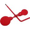 Gadpiparty Bersaglio Rotante a Vite per Albero, Ferro Rosso, Pratica | Installazione Semplice senza Chiave, Riduce lo Sforzo Fisico, per Casa e Tiri su Range