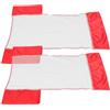 Healeved 2 Pezzi Rete Galleggiante per Piscina Sedile Comodo in Mesh Resistente per Relax in Acqua Accessorio Pratico per Spiaggia e Vacanze