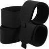 BRIGHTFUFU 4 Pezzi Cinghie da Sci Cinghie di Trasporto per Snowboard Nylon Nero Chiusura a Strappo Leggere e Portatili per Sci e Viaggio