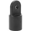 VICASKY Eye End cap Part, Small Eye End cap, in Nylon Nero, Leggero e Robusto, per Kayak e Barche Marine, Accessorio Hardware per Bimini Top e Coperture