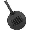 DEARMAMY Porta Tee da Golf in Pelle Rotondo Nero, Organizzatore Semplice | Tee da Golf, Facile da Fissare alla Sacca, per Uso Indoor e Outdoor, Accessorio Compatto