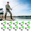 Generic 10 campanelli di allarme per canna da pesca, doppio allarme forte per tutti i tipi di pesca all'aperto, funzionamento facile, verde