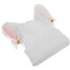 CIYODO Copri Casco da Sci Decorativo Bianco in Filato per Sci | Leggero e Pratico, Facile da Portare, Resistente All'usura, per Casco da Sci, Accessorio Bianco Colore Casuale