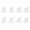 Garneck 8 Pezzi Stabilizzatore per Box Gioco in Plastica Bianca Antiscivolo | Fissaggio Adesivo, Supporto Solido e Montaggio Sicuro, Accessorio per Struttura Domestica e Base Stabile