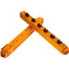 DOITOOL Porta Stecche da Biliardo Giallo Multi-foro in Metallo e Legno | Capacità per 6 Stecche, Funzione Storage e Decorazione, Supporto Tavolo