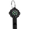 Toyvian Portachiavi Bussola Fischietto Wh-2 Nero, ABS Leggero | Escursioni e Campeggio All'aperto, Precisione Elevata, Direzione Accurata, Accessorio Portatile per Appassionati