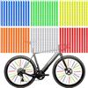 YVCVQKUC Confezione da 72 riflettori Colorati per Bicicletta, Strisce Riflettenti per Bicicletta con visibilità a 360°, Facili da installare e riutilizzabili, Copri Raggi Bici, Set di riflettori per Raggi